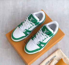 Louis Vuitton LV Trainer White Green