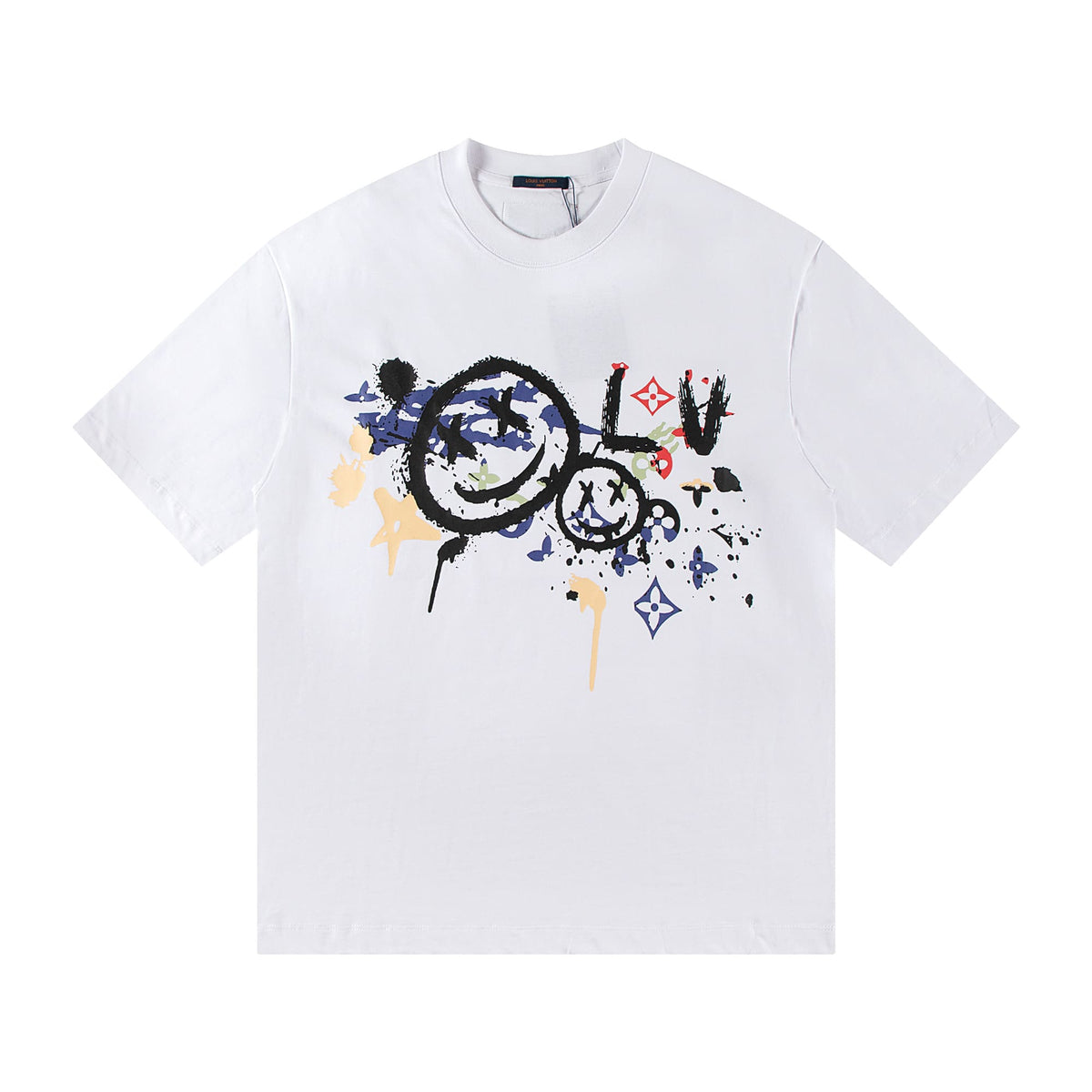 Camiseta Louis Graffiti - Edição Artística - Branco