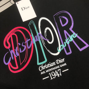 Camiseta Dior Pop Couture - Edição Vibrante - Preto