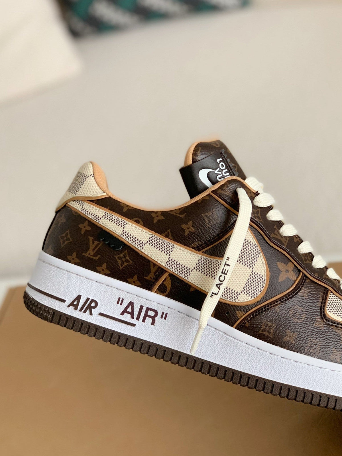 LOUIS VUITTON X NIKE AIR FORCE 1 ( PROMO ESQUENTA BLACK FRIDAY)