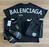 Conjunto Grife - Balenciaga (Promoção Esquenta Black Friday) [CAMISA + BERMUDA + CHINELO