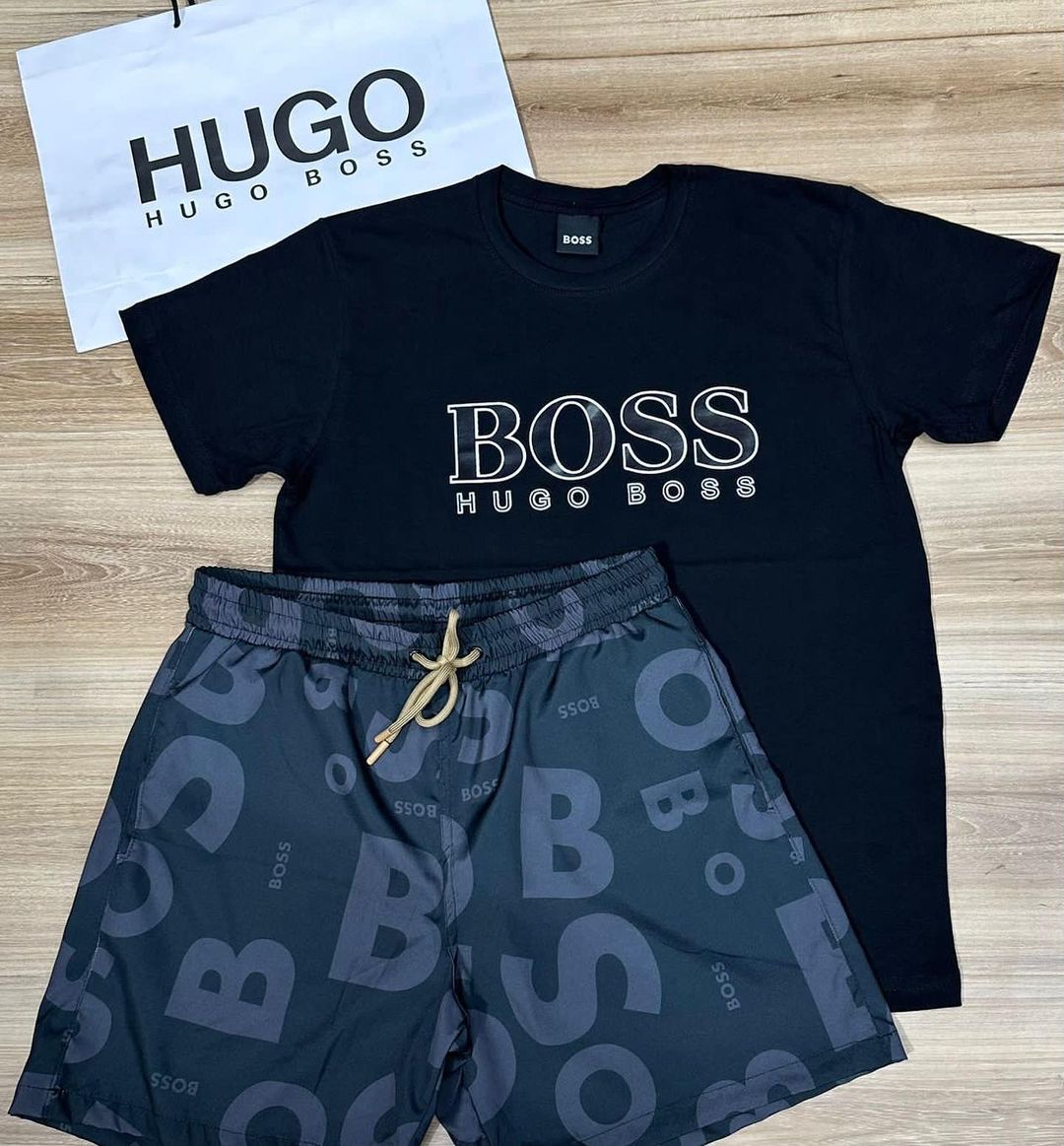 Conjunto De Grife - HUGO BOSS (Promoção Esquenta Black Friday) [CAMISA + BERMUDA)