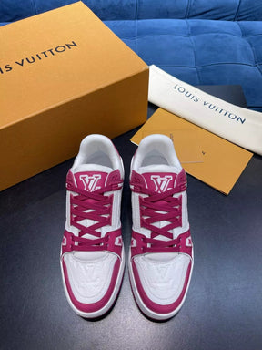 Louis Vuitton LV White Pink Leather