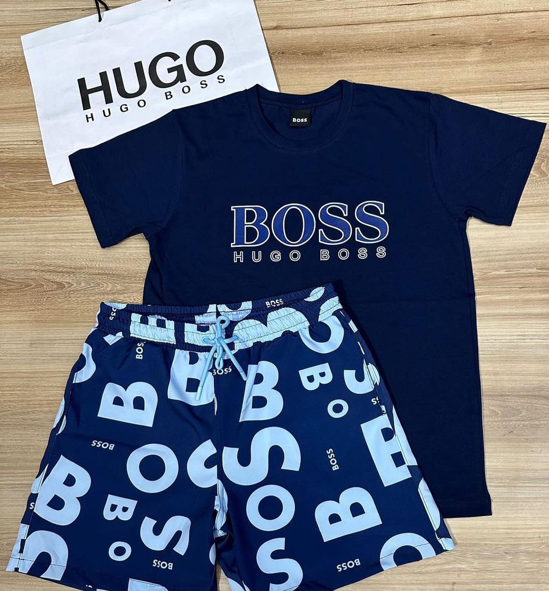 Conjunto De Grife - HUGO BOSS (Promoção Esquenta Black Friday) [CAMISA + BERMUDA)