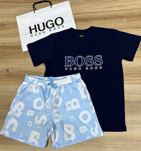 Conjunto De Grife - HUGO BOSS (Promoção Esquenta Black Friday) [CAMISA + BERMUDA)