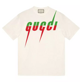 Camiseta GUCCІ Blade print - Branca Cremosa