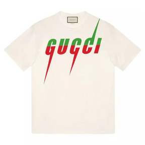 Camiseta GUCCІ Blade print - Branca Cremosa