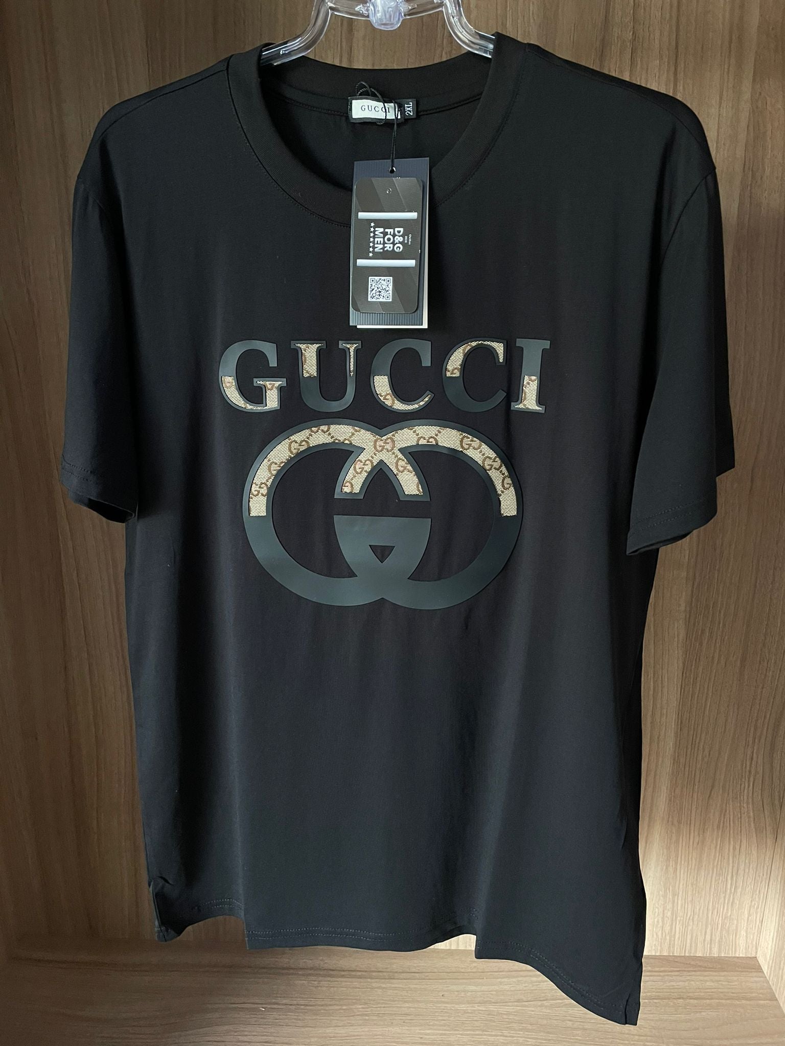 Conjunto de Grife Gucci All Black  (Promoção Esquenta Black Friday) [CAMISA + BERMUDA + CHINELO])